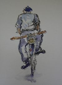 Fran Bunting - Man On Bicycle